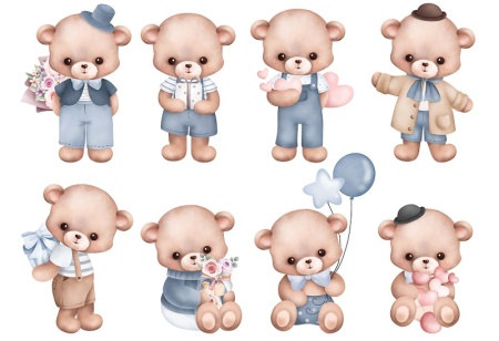 فایل لایه باز خرس تدی