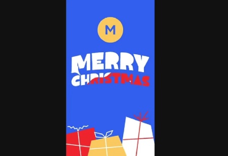 پروژه افتر افکت استوری لوگو کریسمسی Xmas Gifts Logo