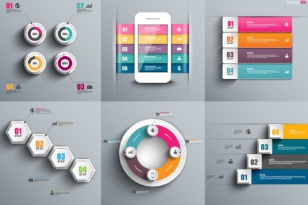 دانلود قالب اینفوگرافیک کسب و کار Business Growth