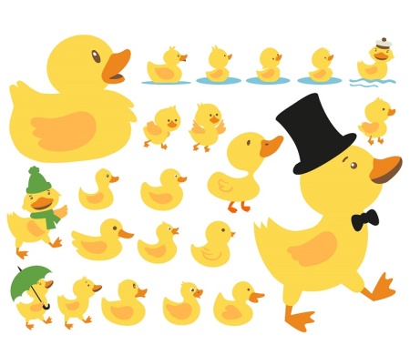 وکتور جوجه زرد