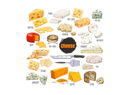 وکتور پنیر کارتونی