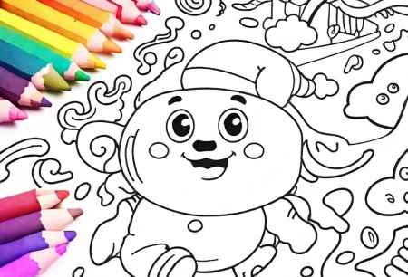 دانلود طرح رنگ آمیزی کودکان