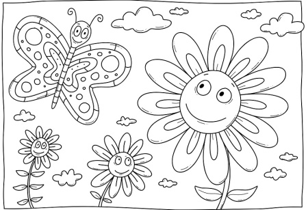 نقاشی کودکانه برای رنگ آمیزی