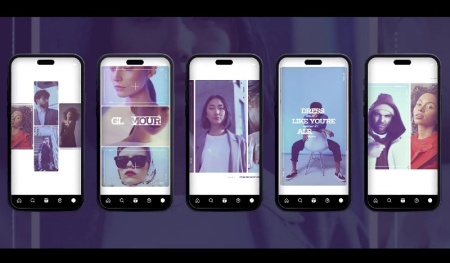 پروژه افتر افکت ریلز اینستاگرام فشن Vertical Fashion Promo Reels