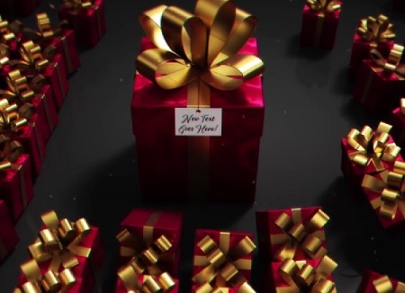 پروژه افتر افکت نمایش لوگو با هدیه و کادو Gift For You