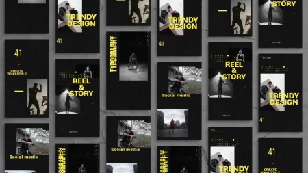 پروژه افتر افکت 5 استوری اینستاگرام گرانج Grunge Instagram Stories