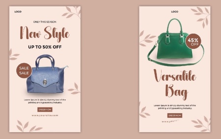 پروژه افتر افکت 4 استوری اینستاگرام کیف Handbag Sale Story