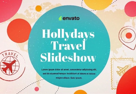 پروژه اسلایدشو افتر افکت سفر و تعطیلات Holidays Travel Slideshow