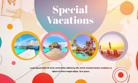 دانلود پروژه افتر افکت اسلایدشو سفر Holidays Travel Slideshow