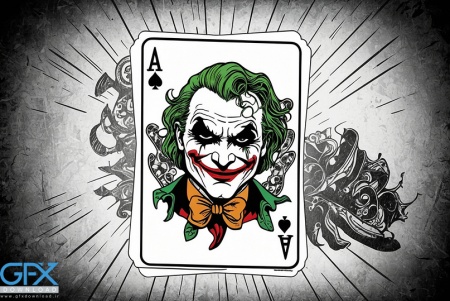 عکس جوکر سیاه