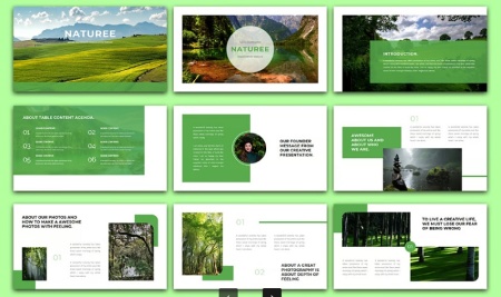 قالب پاورپوینت طبیعت