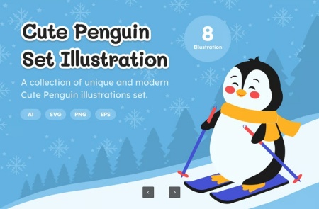 دانلود وکتور پنگوئن