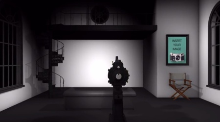 پروژه پریمیر استارت فیلم هالیودی با شمارش معکوس پروژکتور قدیمی