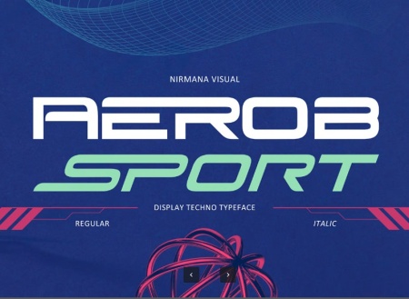 فونت انگلیسی با سبک ورزشی و اسپرت