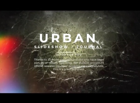 پروژه آماده پریمیر معرفی اسلایدشو Urban Journal