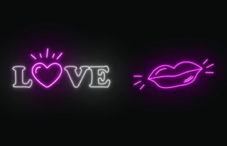 پروژه پریمیر عناصر نئون ولنتاین Valentine Neon Elements