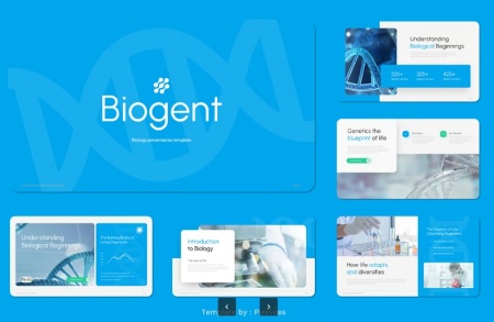 قالب و تم پاورپوینت زیست شناسی