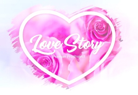 پروژه پریمیر اسلایدشو عاشقانه با افکت قلمو SlideShow Brush Effects