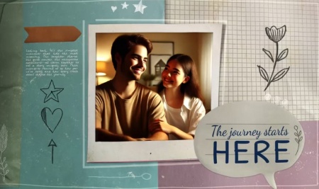 پروژه افتر افکت معرفی با دفترچه یادداشت Time Capsule Scrapbook