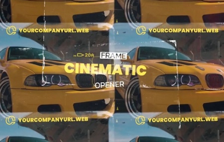 پروژه پریمیر وله سینمایی Cinematic Film Frame Opener