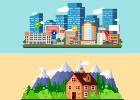 دانلود وکتور شهر