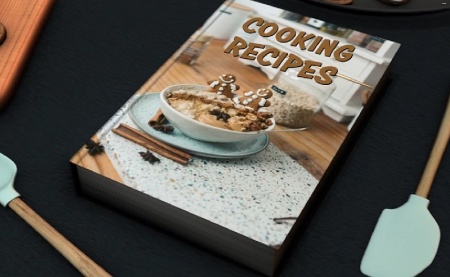 دانلود پروژه پریمیر تیزر تبلیغاتی کتاب آشپزی Cooking Recipe Book Promo