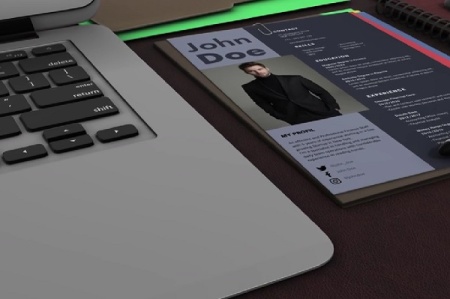 دانلود پروژه پریمیر کیت رزومه شرکتی Resume CV Mockup Kit