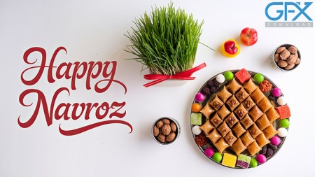 خرید عکس استوک تبریک عید نوروز با کیفیت بالا برای چاپ