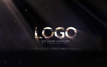 پروژه افتر افکت لوگو با پارتیکل های طلایی Golden Particles Burst Logo