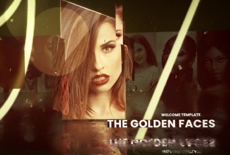 پروژه افتر افکت اسلایدشو با تم طلایی Timeline Slideshow Golden