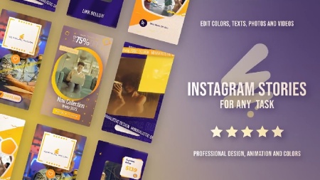 پروژه افتر افکت پست و استوری اینستاگرام با موضوع آموزش آنلاین