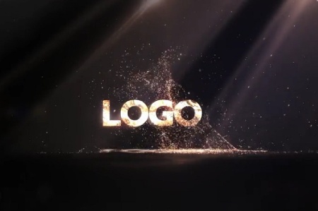 پروژه افتر افکت نمایش لوگو لاکچری طلایی Luxury Gold Particles Logo
