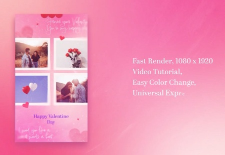 دانلود پروژه افتر افکت اینستاگرام عاشقانه Romantic Photo Social Posts