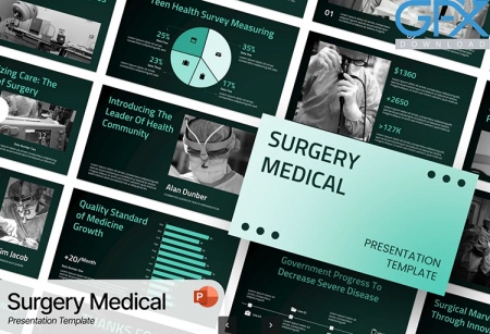 خرید قالب پاورپوینت جراحی زیبایی Surgery Medical