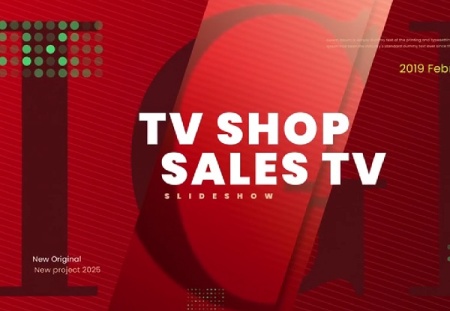 پروژه افتر افکت اسلایدشو فروش محصولات TV Shop Sales Slideshow
