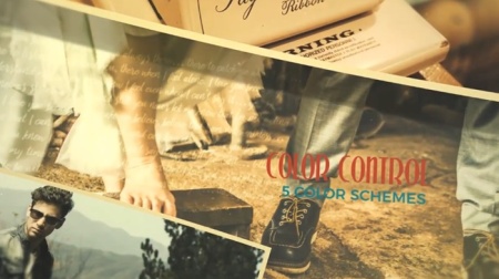 پروژه رایگان اسلایدشو افتر افکت تم قدیمی Vintage Slideshow