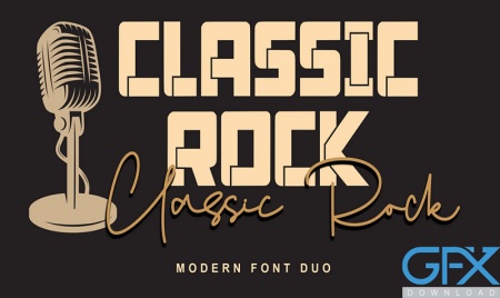 فونت کلاسیک انگلیسی سبک راک Classic Rock