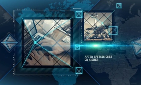 دانلود پروژه افتر افکت Digital Pyramid با موضوع خبری و دیجیتال