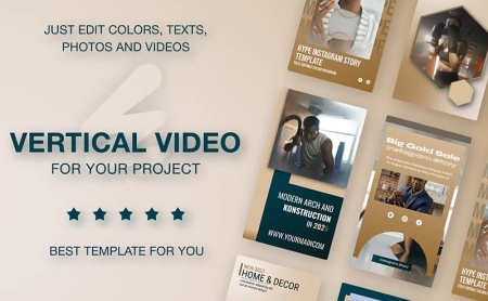 پروژه افتر افکت ریل اینستاگرام آموزشی Golden Education Reels