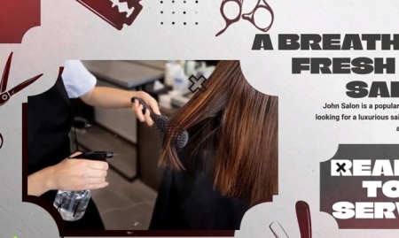 دانلود پروژه افتر افکت تبلیغاتی آرایشگاه و سالن زیبایی