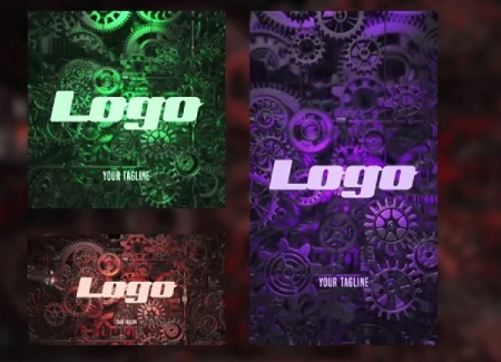 پروژه پریمیر لوگو سه بعدی صنعتی Industrial 3D Metal Logo Intro