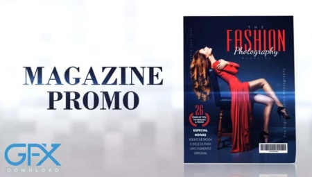 پروژه آماده افتر افکت نمایش تصاویر با روزنامه Magazine Promo