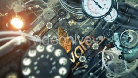 پروژه آماده افتر افکت ساخت لوگو موشن به سبک مکانیکی با چرخ دنده