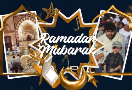 پروژه پریمیر نمایش لوگو طلایی ماه رمضان Eid & Ramadan Golden