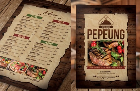 فایل لایه باز منو رستوران