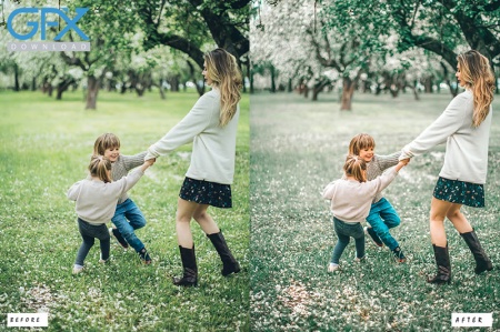 پریست لایت روم برای تنظیم رنگ عکس های بهاری