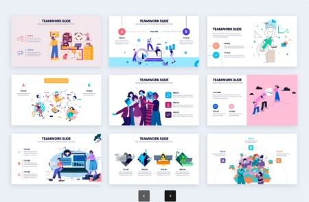 فایل اینفوگرافیک لایه باز کار تیمی