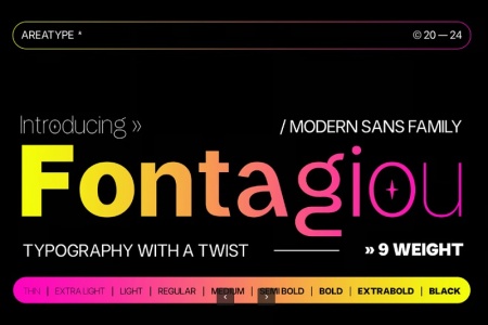 دانلود فونت تایپوگرافی انگلیسی