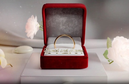 پروژه افتر افکت عناوین زیبا برای کلیپ عروسی Wedding ring title