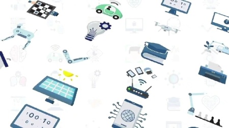 پروژه افتر افکت مجموعه آیکون انیمیشنی هوش مصنوعی Artificial Intelligence Icons